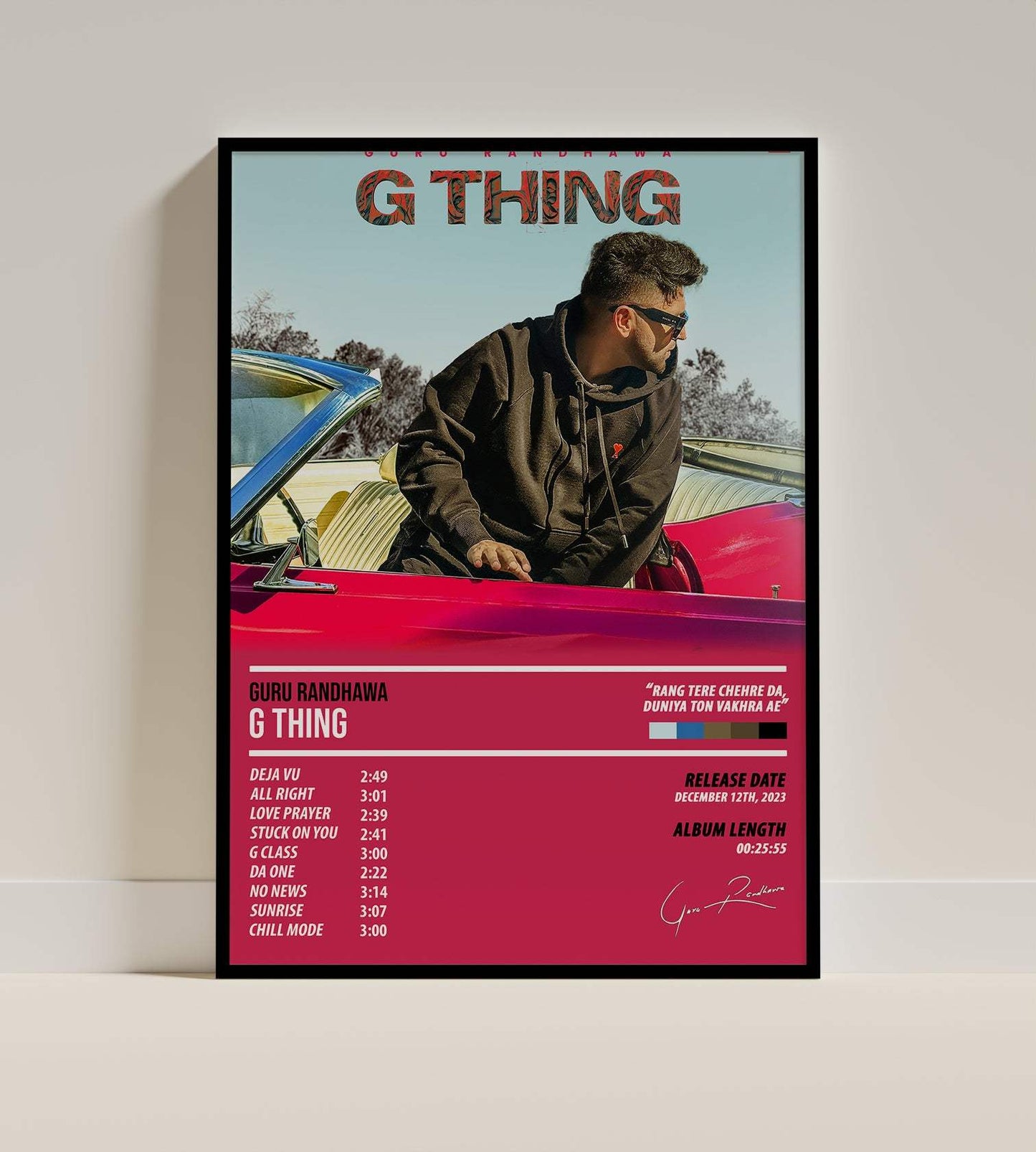 Guru Randhawa - G Thing | ALBUM POSTER - PosterVerse