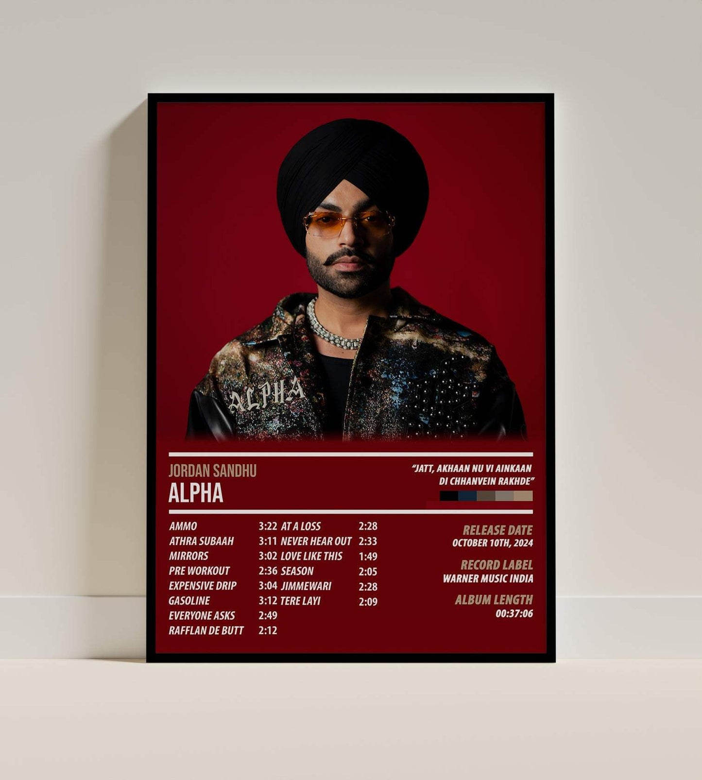 Jordan Sandhu - Alpha | ALBUM POSTER - PosterVerse