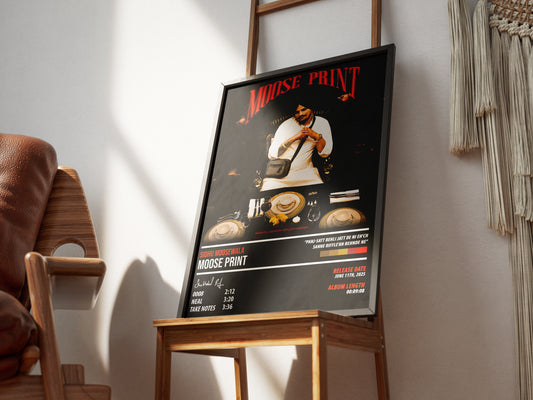 Sidhu Moosewala - Moose Print | ALBUM POSTER