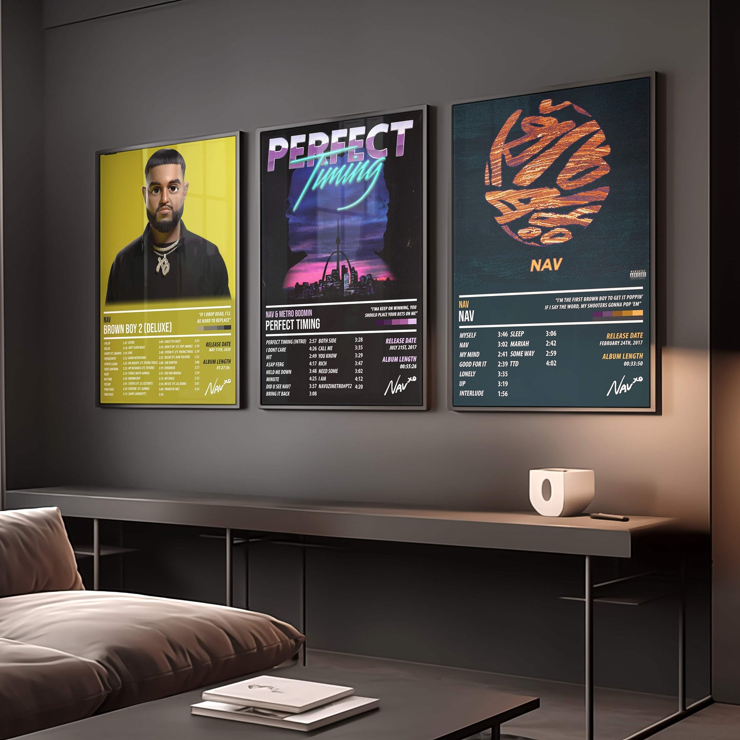 Nav & Metro Boomin - Perfect Timing | ALBUM POSTER - PosterVerse