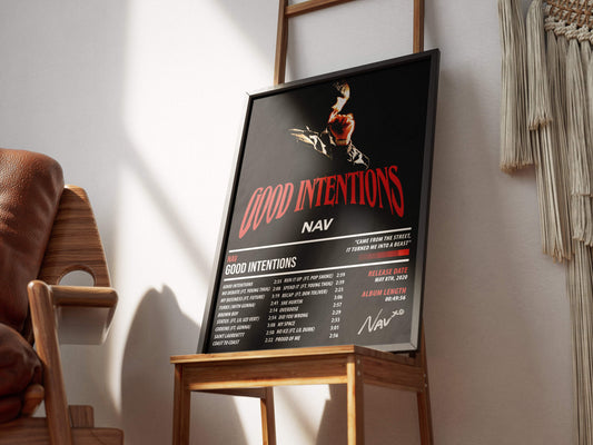 Nav - Good Intentions | ALBUM POSTER - PosterVerse