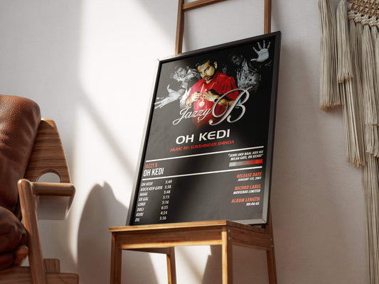 Jazzy B- Oh Kedi | ALBUM POSTER - PosterVerse