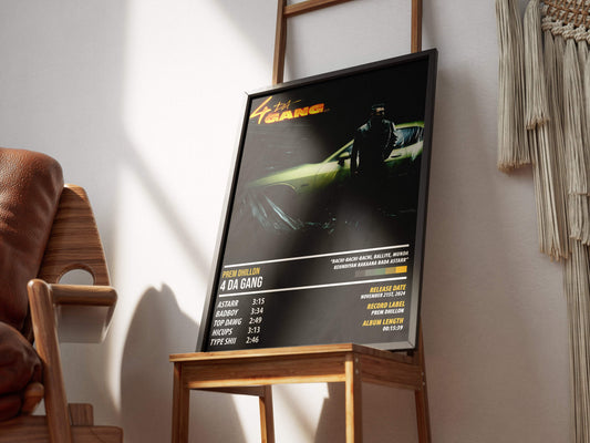 Prem Dhillon - 4 Da Gang | ALBUM POSTER - PosterVerse