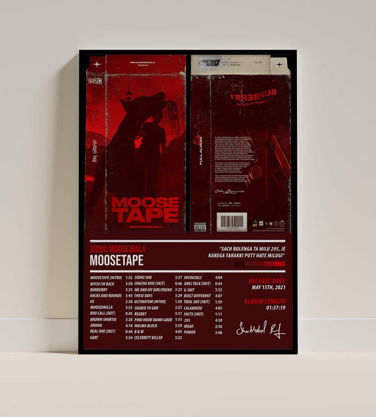 Sidhu Moosewala - Moosetape | ALBUM POSTER - PosterVerse