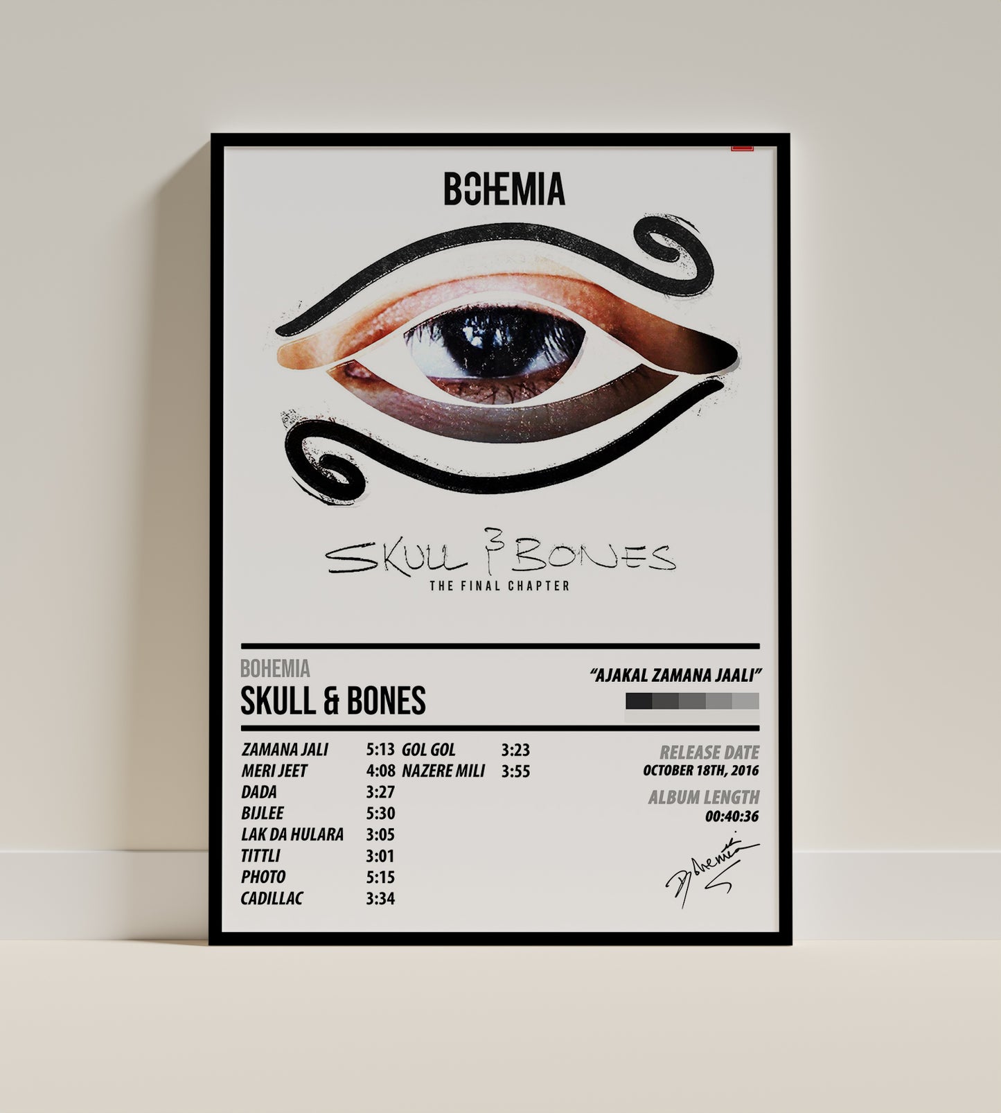 Bohemia - Skull and Bones | ALBUM POSTER