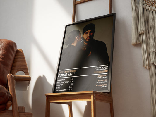 Sukha - Rumour Has It | ALBUM POSTER