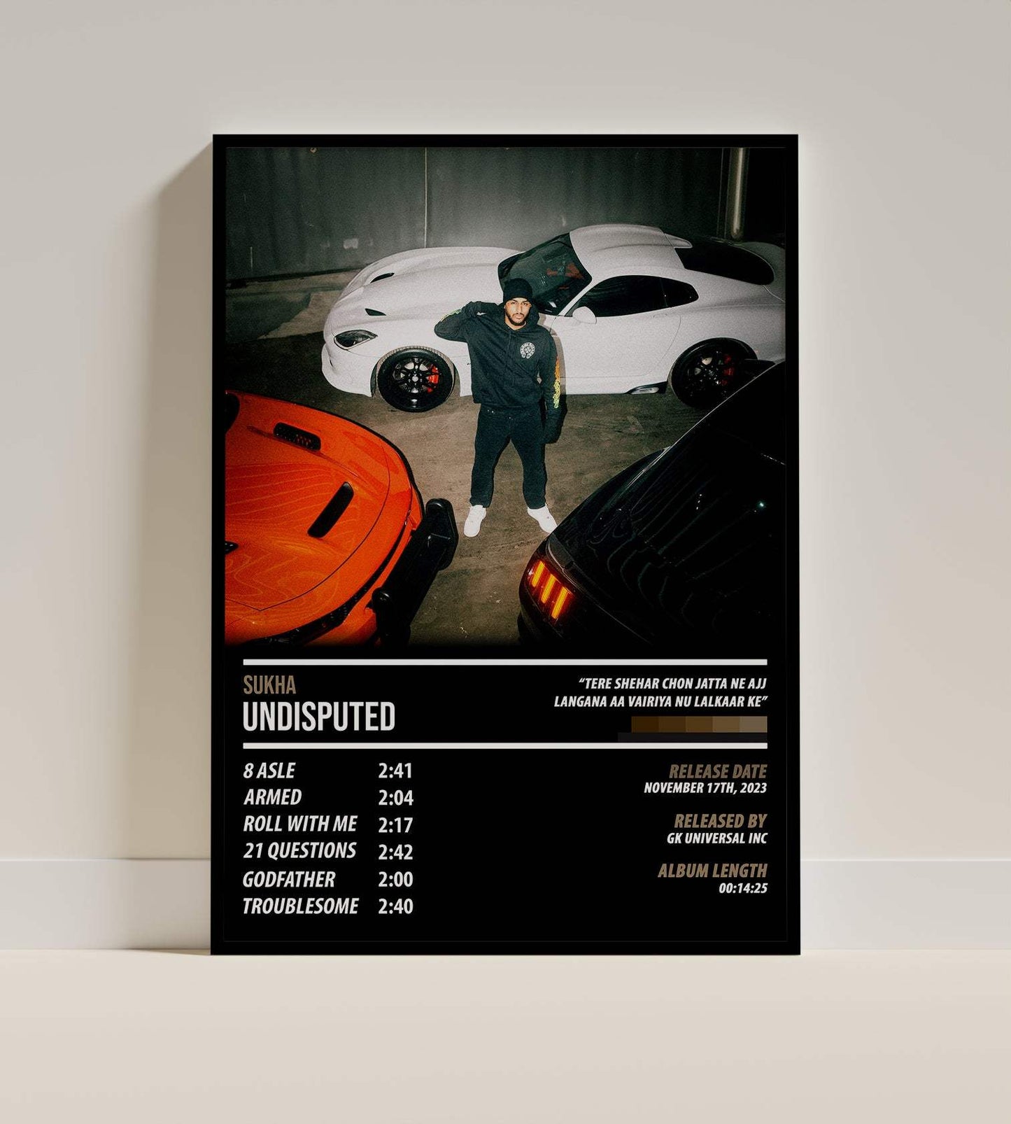 Sukha - Undisputed | ALBUM POSTER - PosterVerse