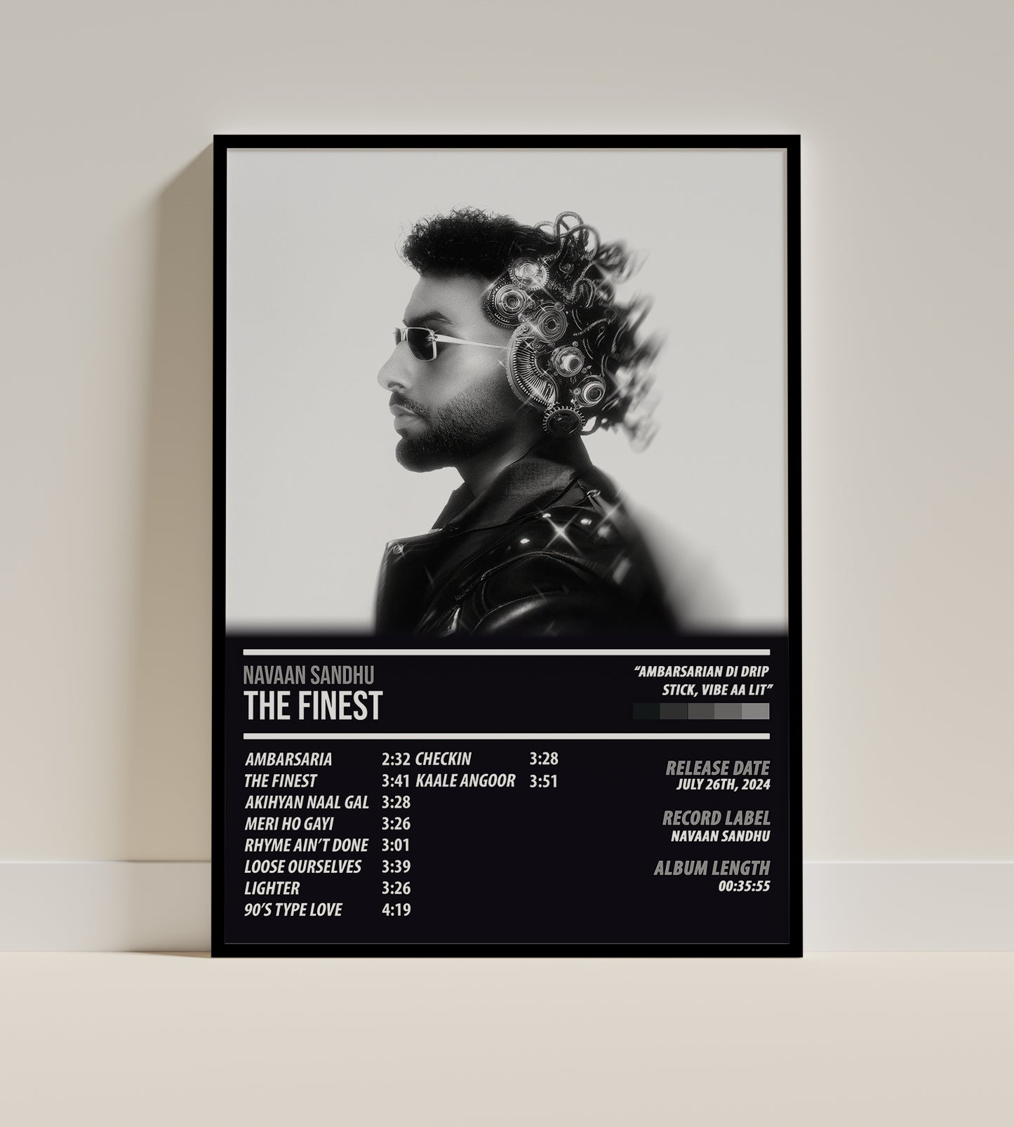 Navaan Sandhu - The Finest | ALBUM POSTER - PosterVerse