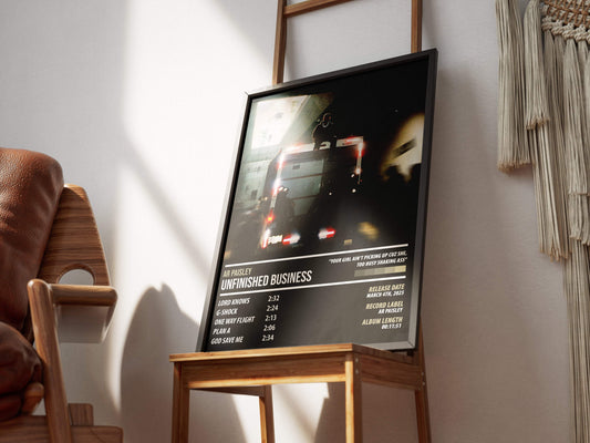 AR Paisley - Unfinished Business | ALBUM POSTER - PosterVerse