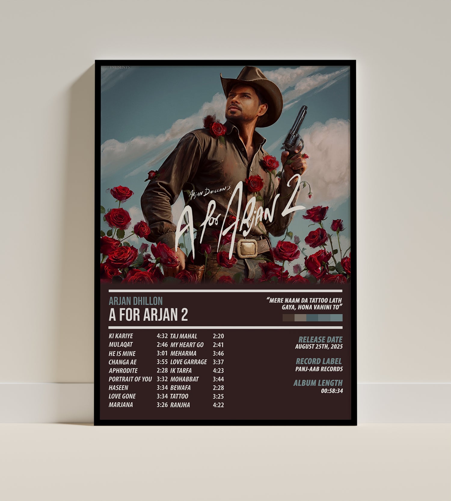 Arjan Dhillon - A for Arjan 2 | ALBUM POSTER - PosterVerse