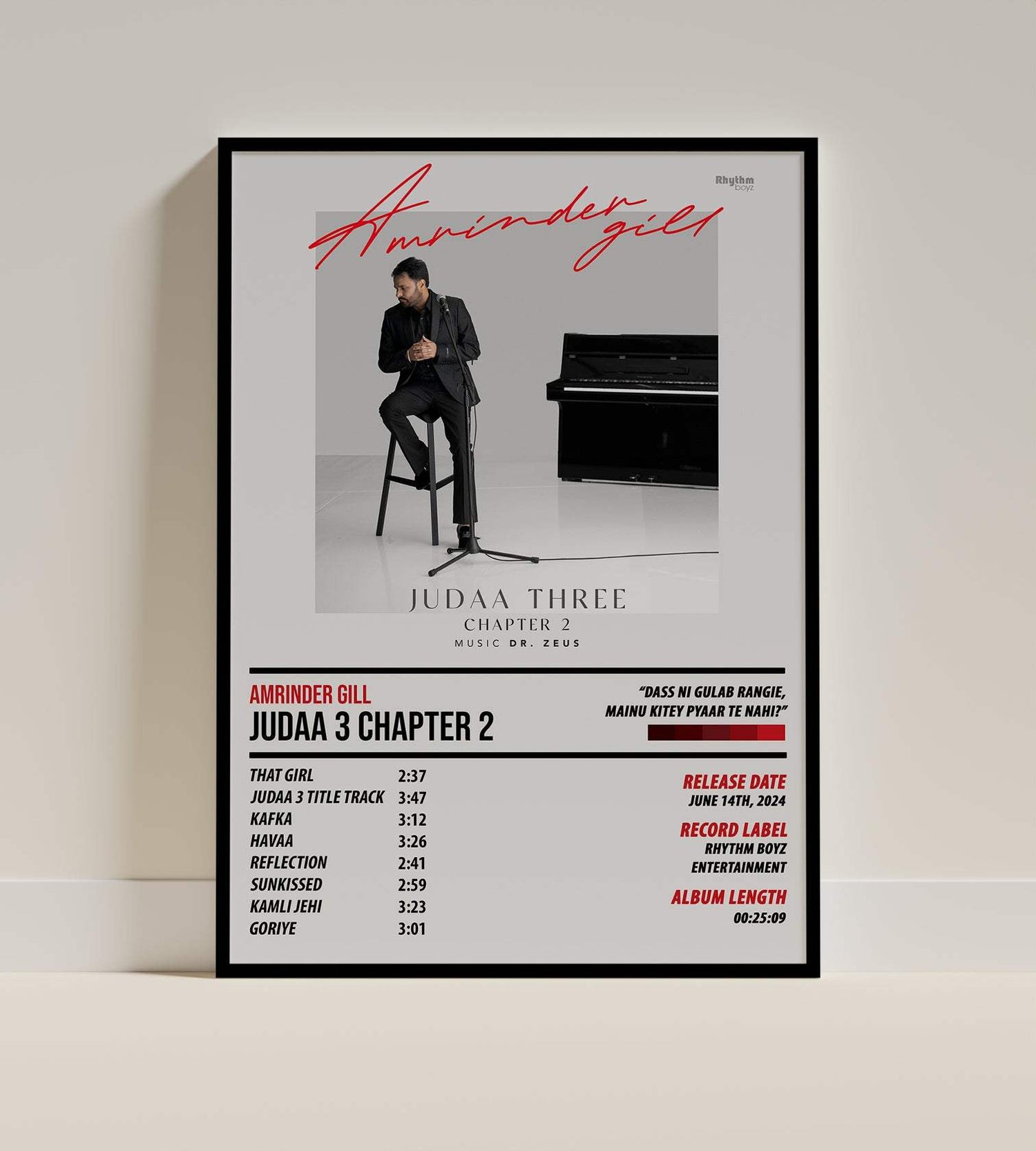 Amrinder Gill - Judaa 3 Chapter 2 | ALBUM POSTER - PosterVerse