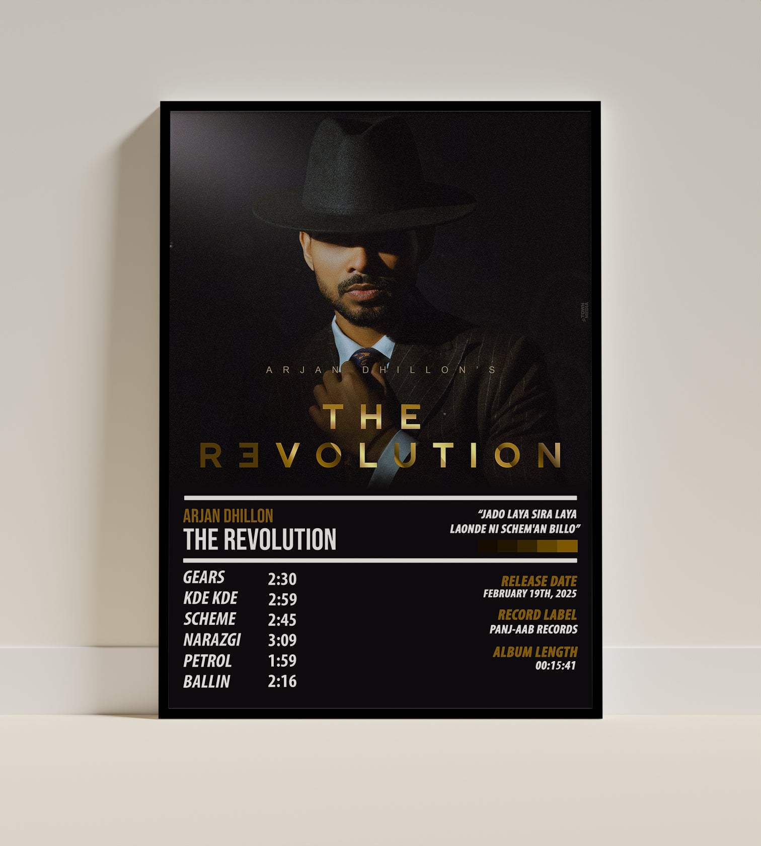 Arjan Dhillon - The Revolution | ALBUM POSTER - PosterVerse