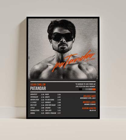 ਅਰਜਨ ਢਿੱਲੋਂ - ਪਤੰਦਰ | ਐਲਬਮ ਪੋਸਟਰ