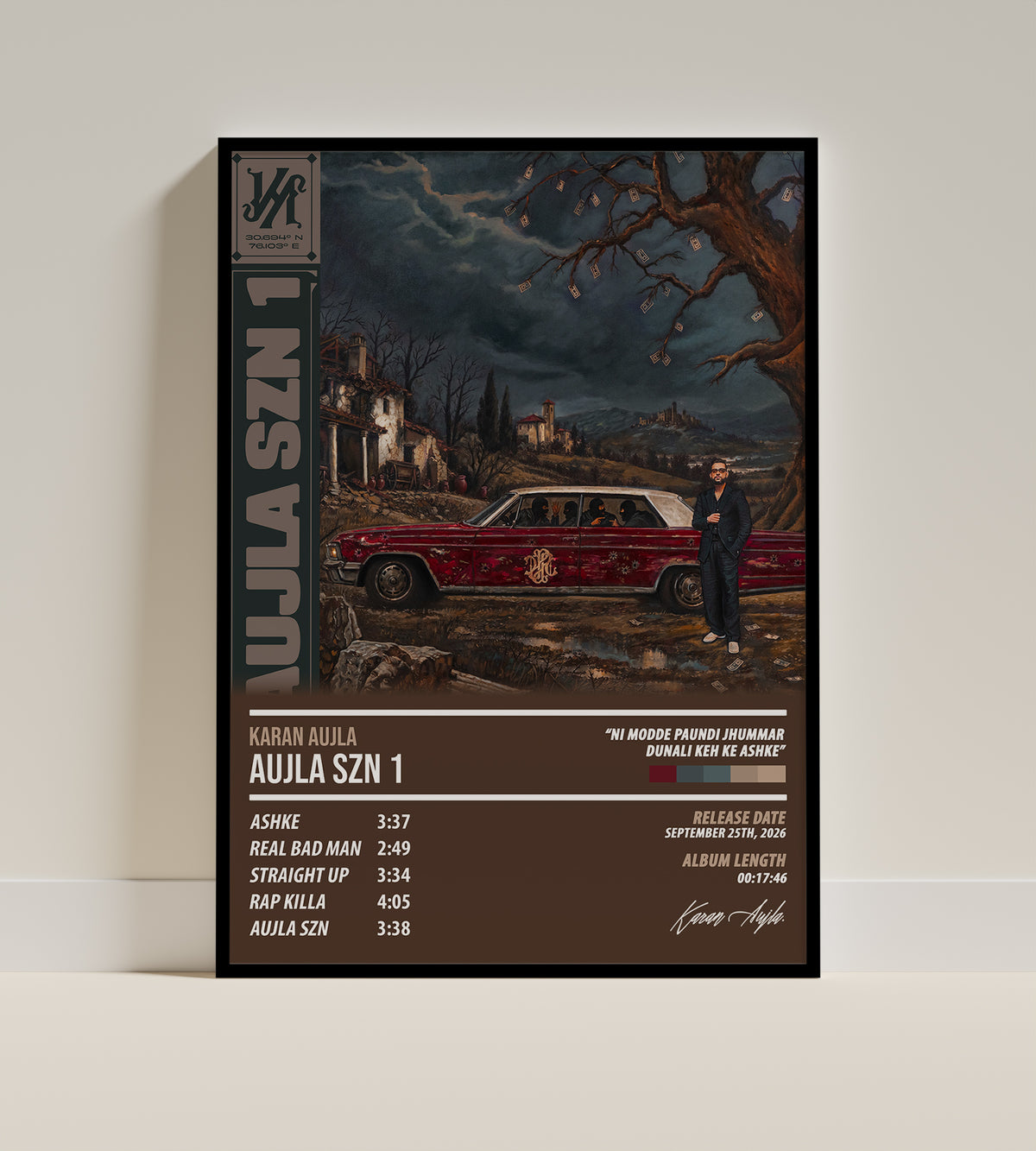 Karan Aujla - Aujla SZN 1 | ALBUM POSTER