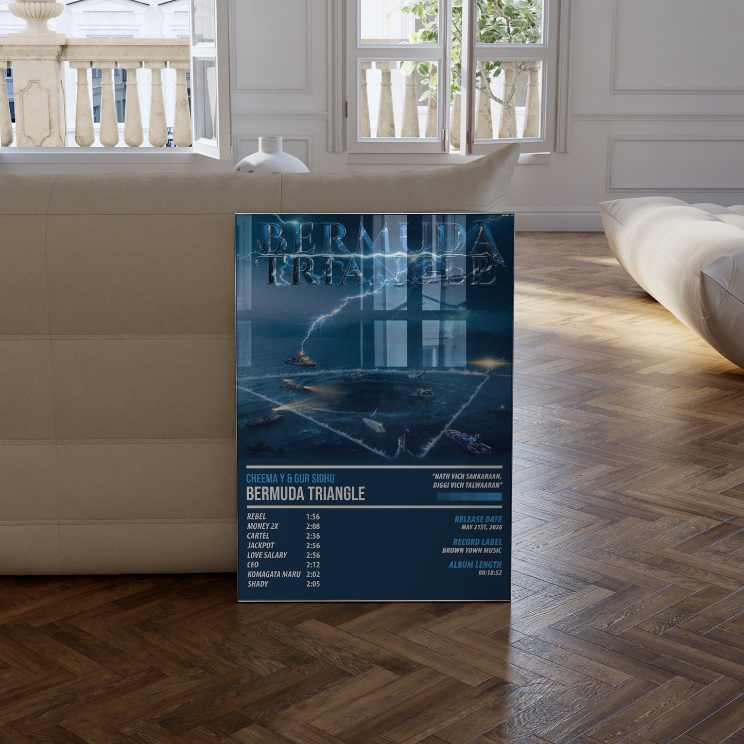 Cheema Y & Gur Sidhu - Bermuda Triangle | ALBUM POSTER