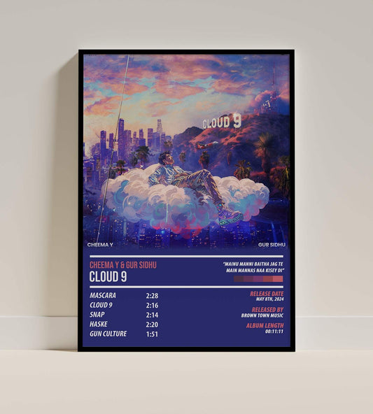 Cheema Y & Gur Sidhu - Cloud 9 | ALBUM POSTER - PosterVerse