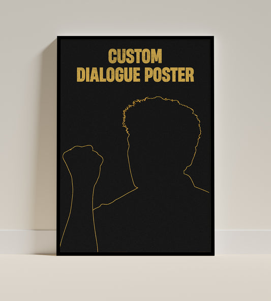 Custom Bollywood Dialogue Poster