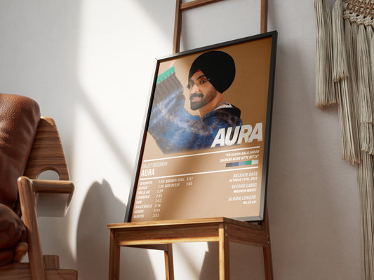 Diljit Dosanjh - Aura | ALBUM POSTER