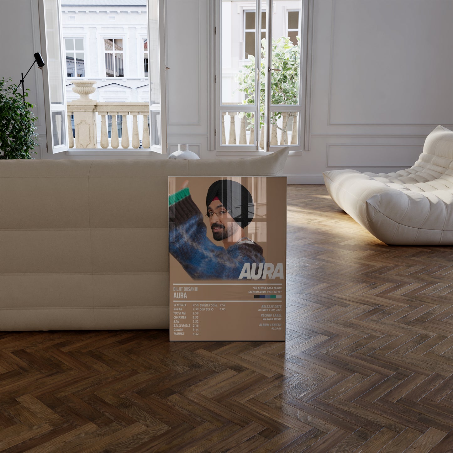 Diljit Dosanjh - Aura | ALBUM POSTER