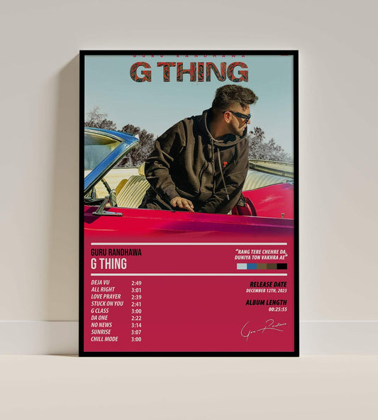 Guru Randhawa - G Thing | ALBUM POSTER - PosterVerse
