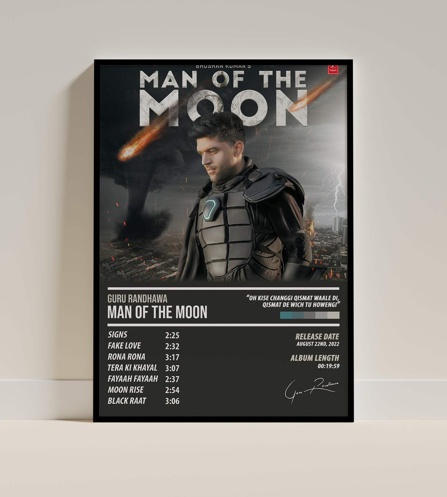 Guru Randhawa - Man of The Moon | ALBUM POSTER - PosterVerse