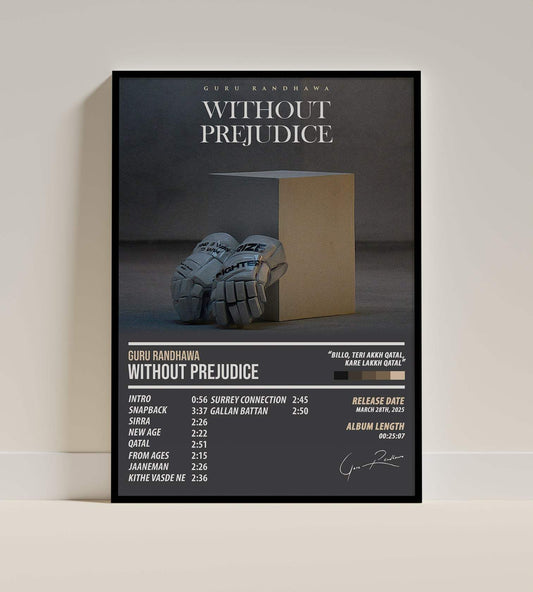Guru Randhawa - Without Prejudice | ALBUM POSTER - PosterVerse