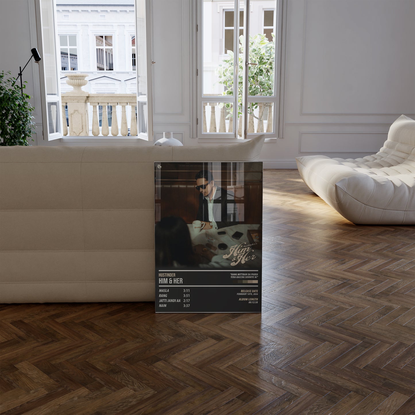 Hustinder - Him & Her | ALBUM POSTER