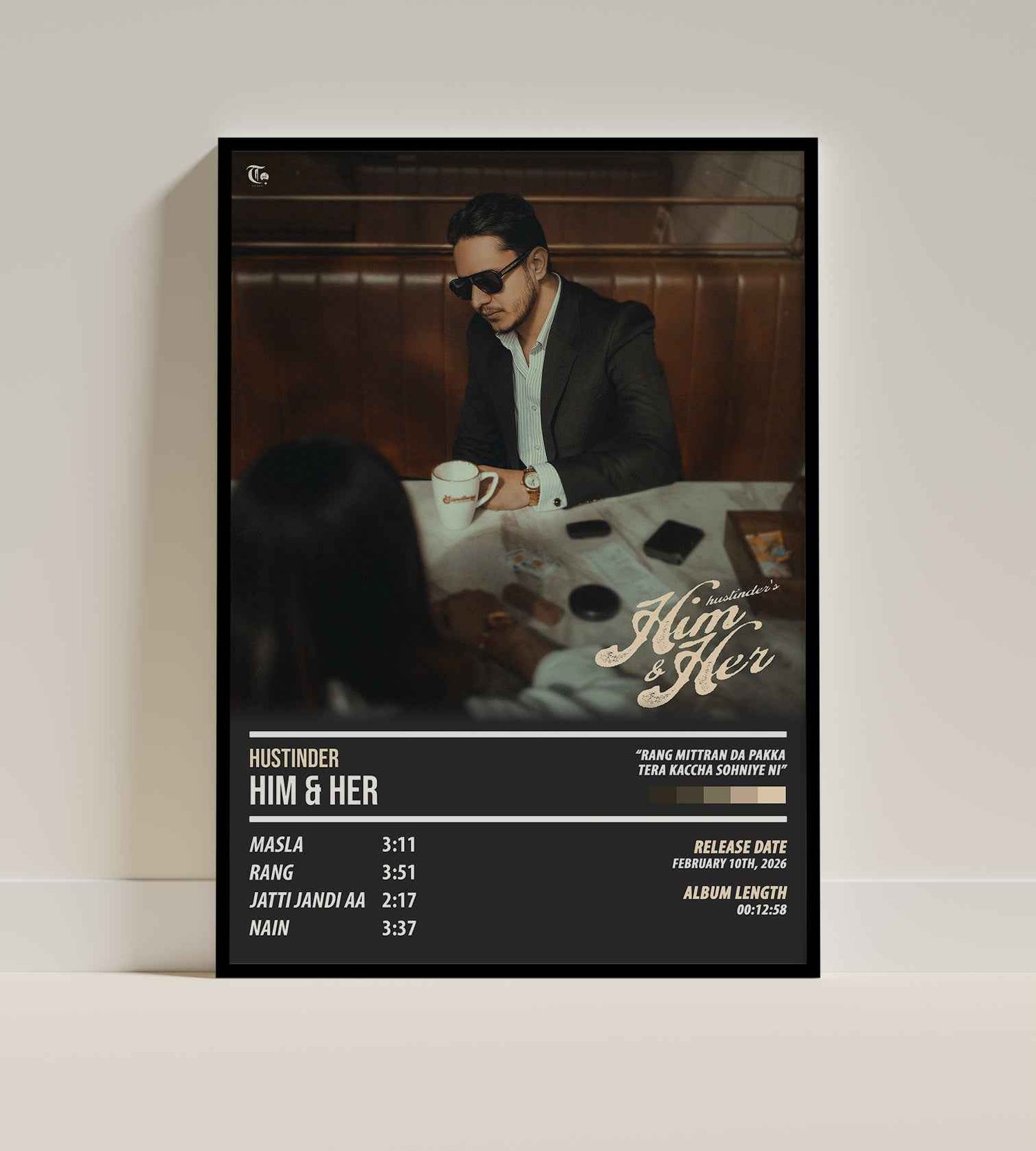 Hustinder - Him & Her | ALBUM POSTER