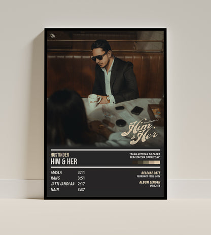 Hustinder - Him & Her | ALBUM POSTER