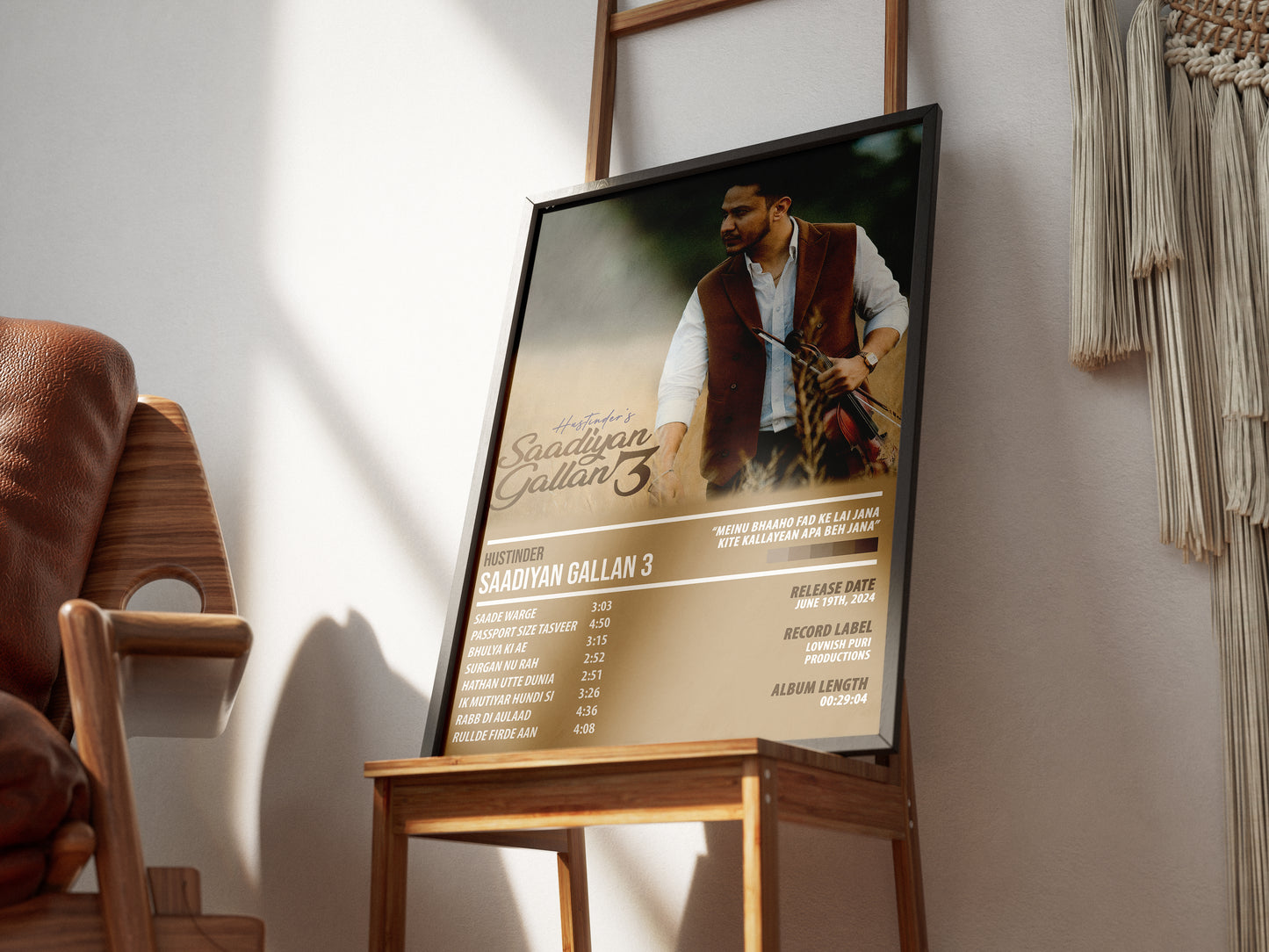 Hustinder - Saadiyan Gallan 3 | ALBUM POSTER