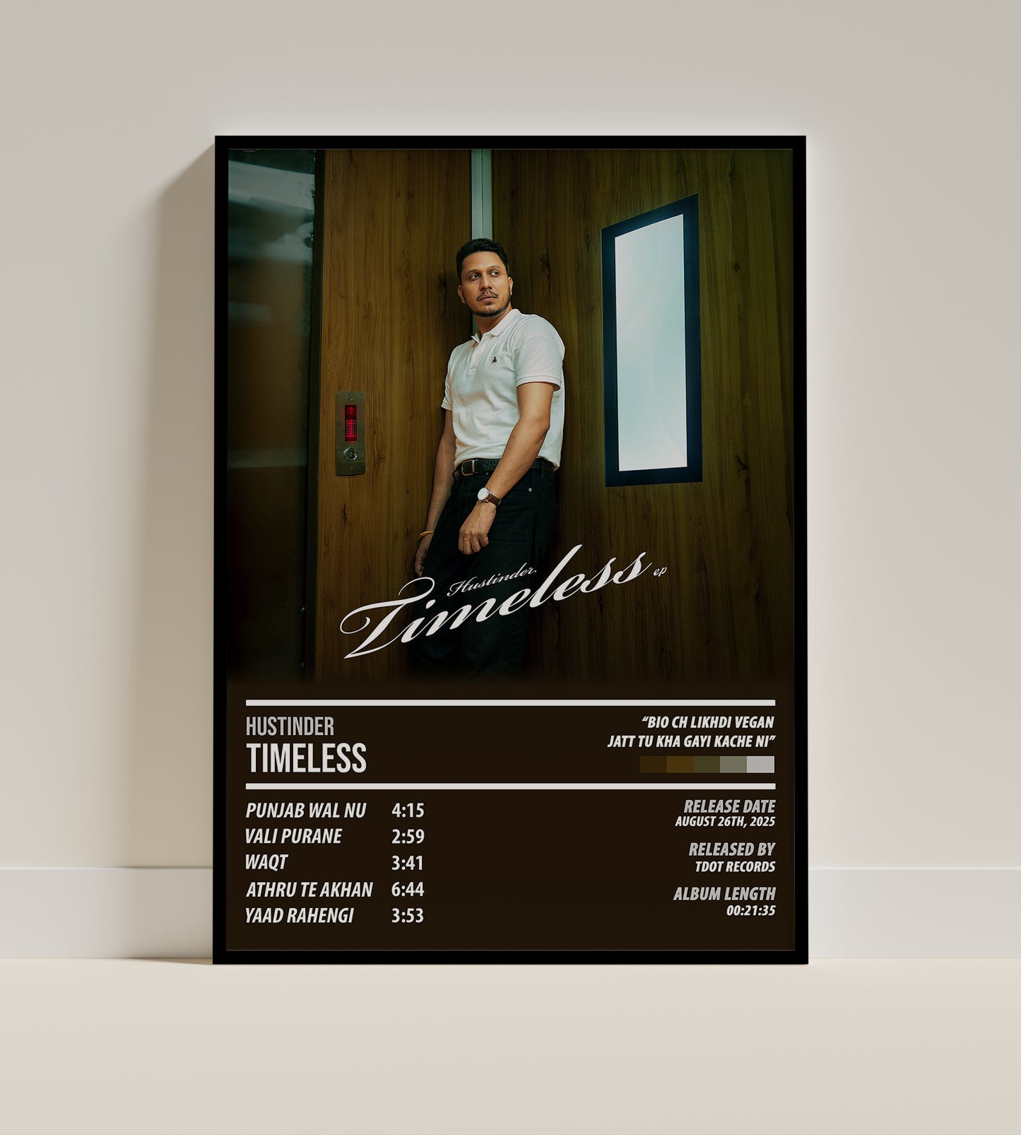 Hustinder - Timeless | ALBUM POSTER