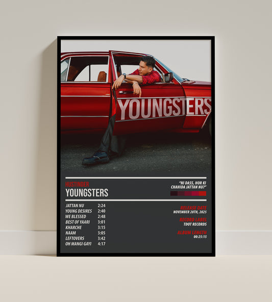 Hustinder - Youngsters | ALBUM POSTER