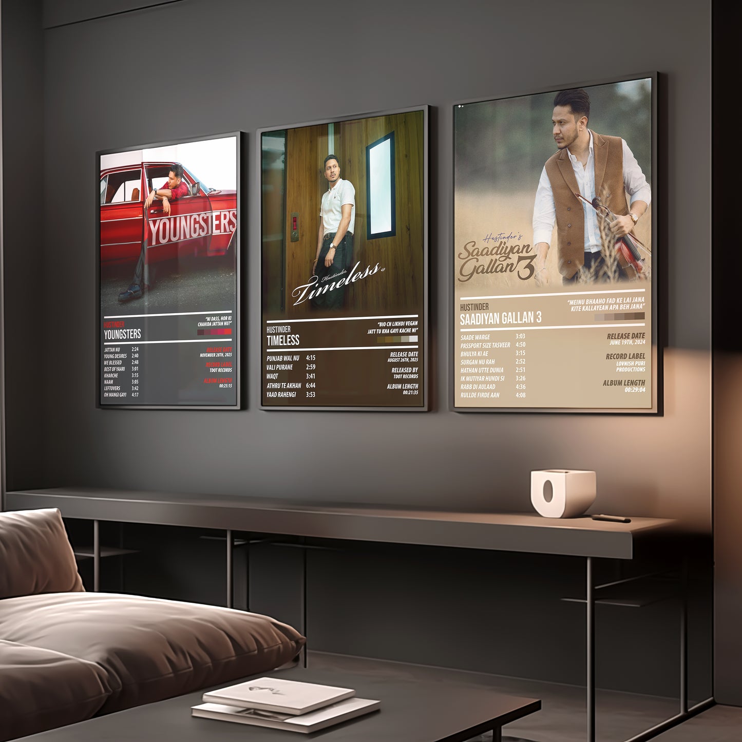 Hustinder - Saadiyan Gallan 3 | ALBUM POSTER