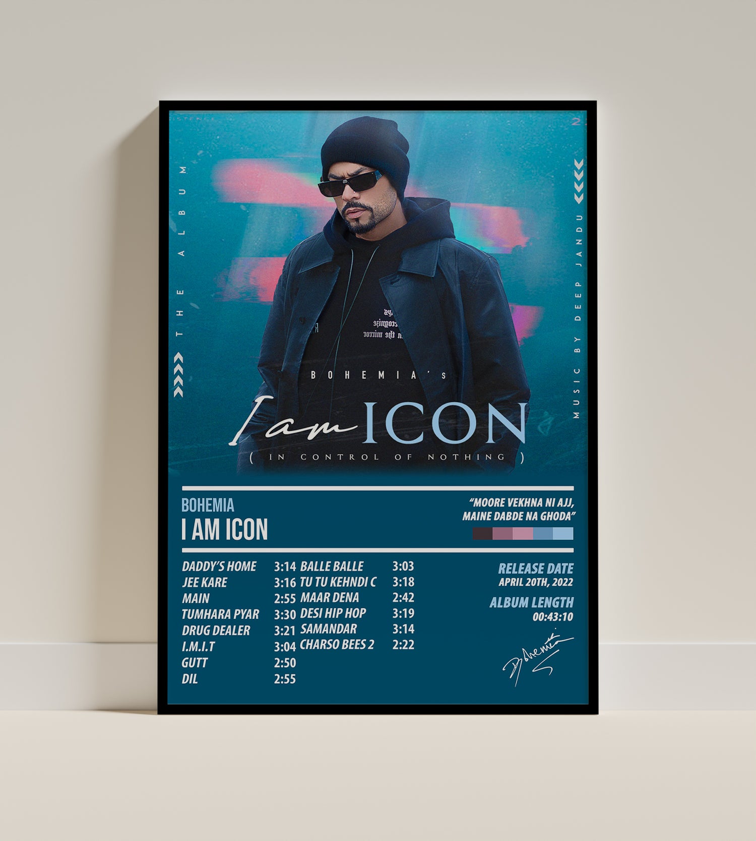 Bohemia - I Am Icon | ALBUM POSTER - PosterVerse