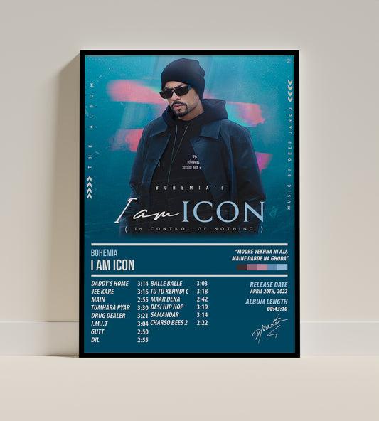 Bohemia - I Am Icon | ALBUM POSTER