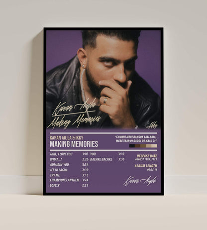 Karan Aujla & Ikky - Making Memories | ALBUM POSTER - PosterVerse