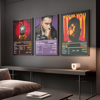 Karan Aujla & Ikky - Four You | ALBUM POSTER - PosterVerse