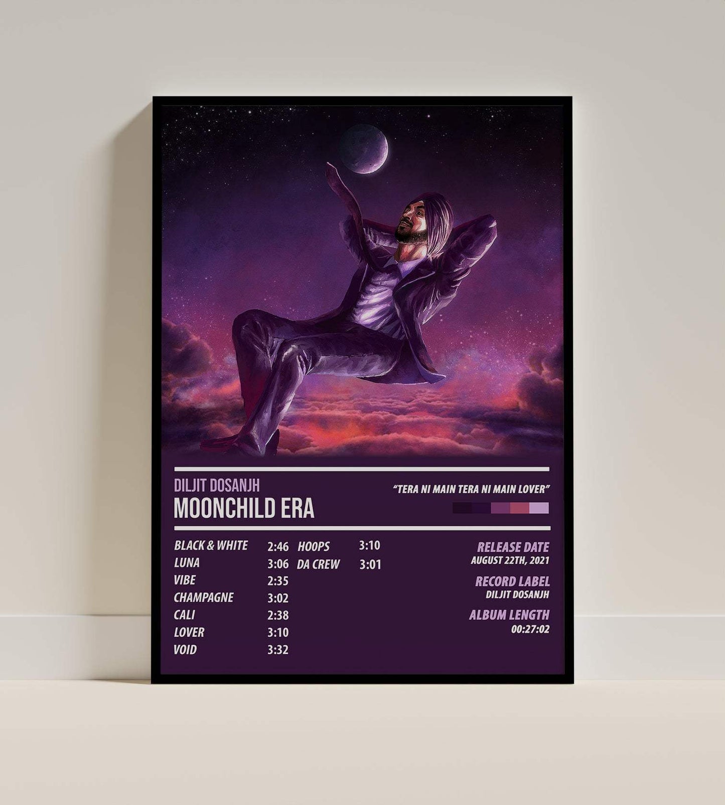 Diljit Dosanjh - Moonchild Era | ALBUM POSTER - PosterVerse