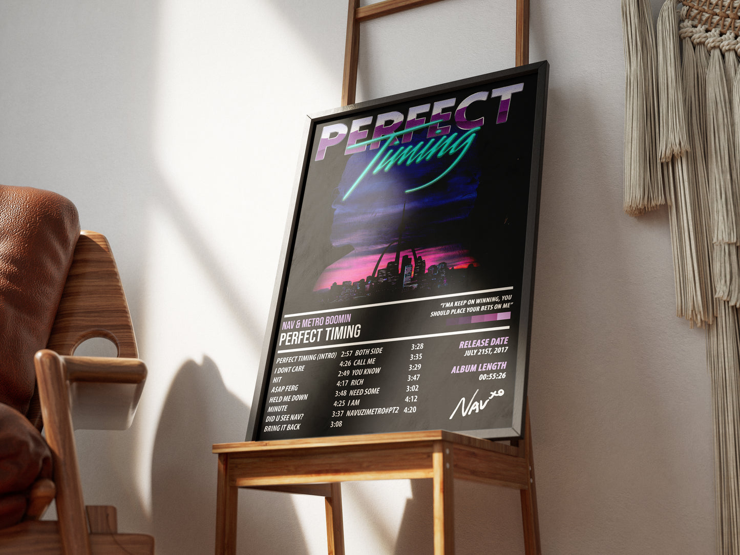 Nav & Metro Boomin - Perfect Timing | ALBUM POSTER