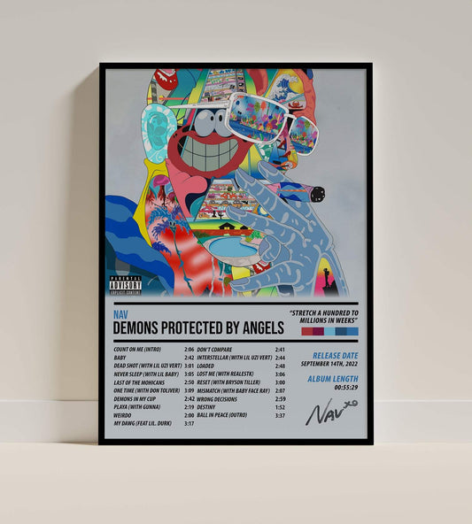 Nav - Demons Protected by Angels | ALBUM POSTER - PosterVerse