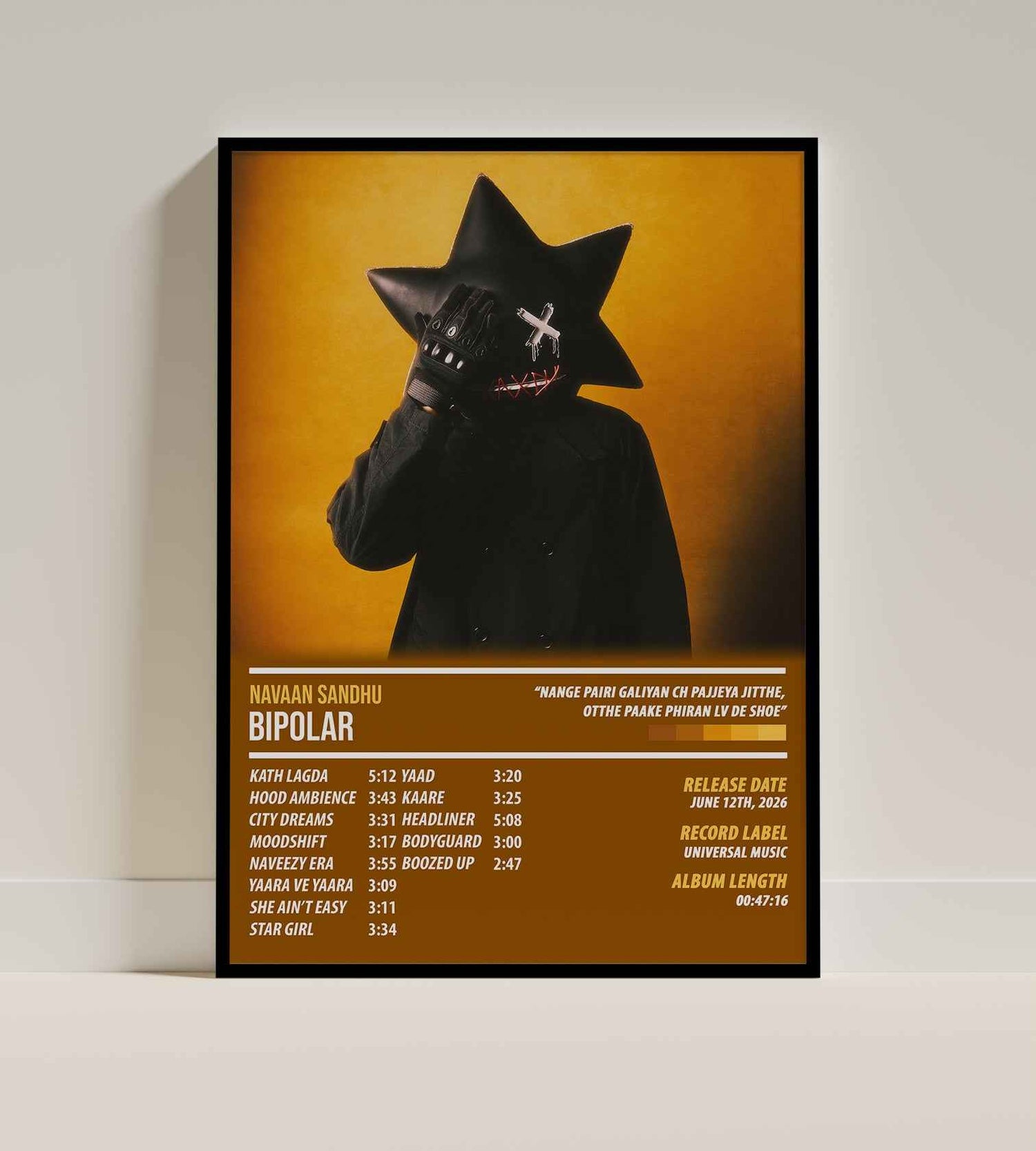 Navaan Sandhu - Bipolar | ALBUM POSTER