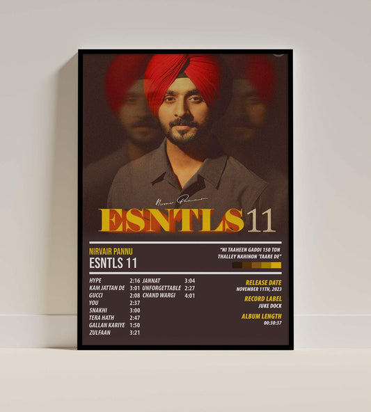 Nirvair Pannu - ESNTLS 11 | ALBUM POSTER - PosterVerse