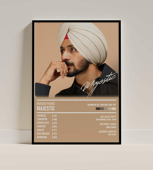 Nirvair Pannu - Majestic | ALBUM POSTER - PosterVerse