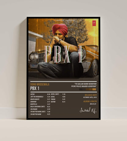 Sidhu Moosewala - PBX 1 | ALBUM POSTER - PosterVerse