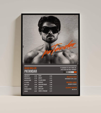 Arjan Dhillon - Patandar | ALBUM POSTER - PosterVerse