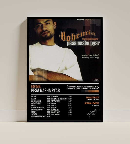 Bohemia - Pesa Nasha Pyar | ALBUM POSTER