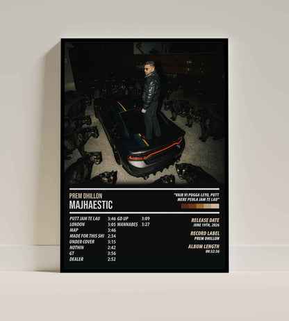 Prem Dhillon - Majhaestic | ALBUM POSTER