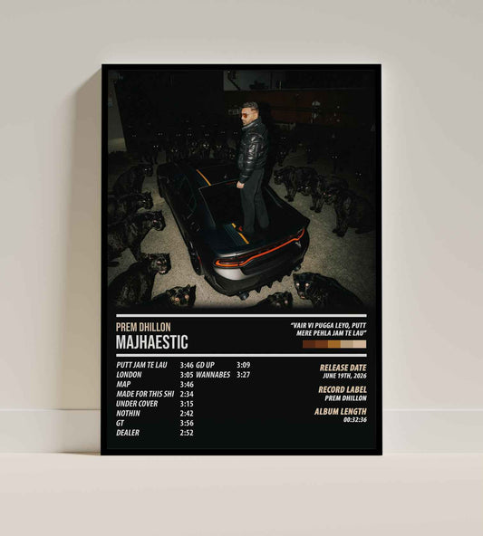 Prem Dhillon - Majhaestic | ALBUM POSTER