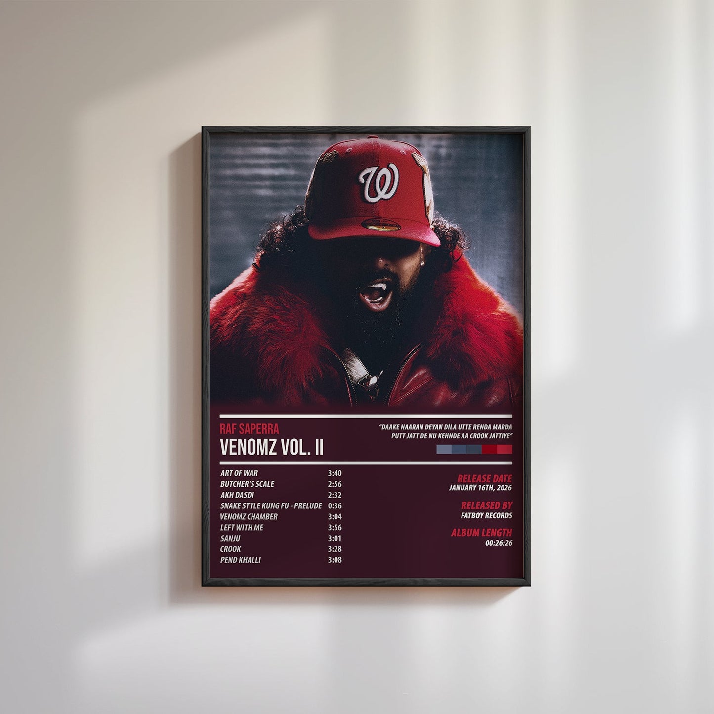 Custom Album Cover Poster