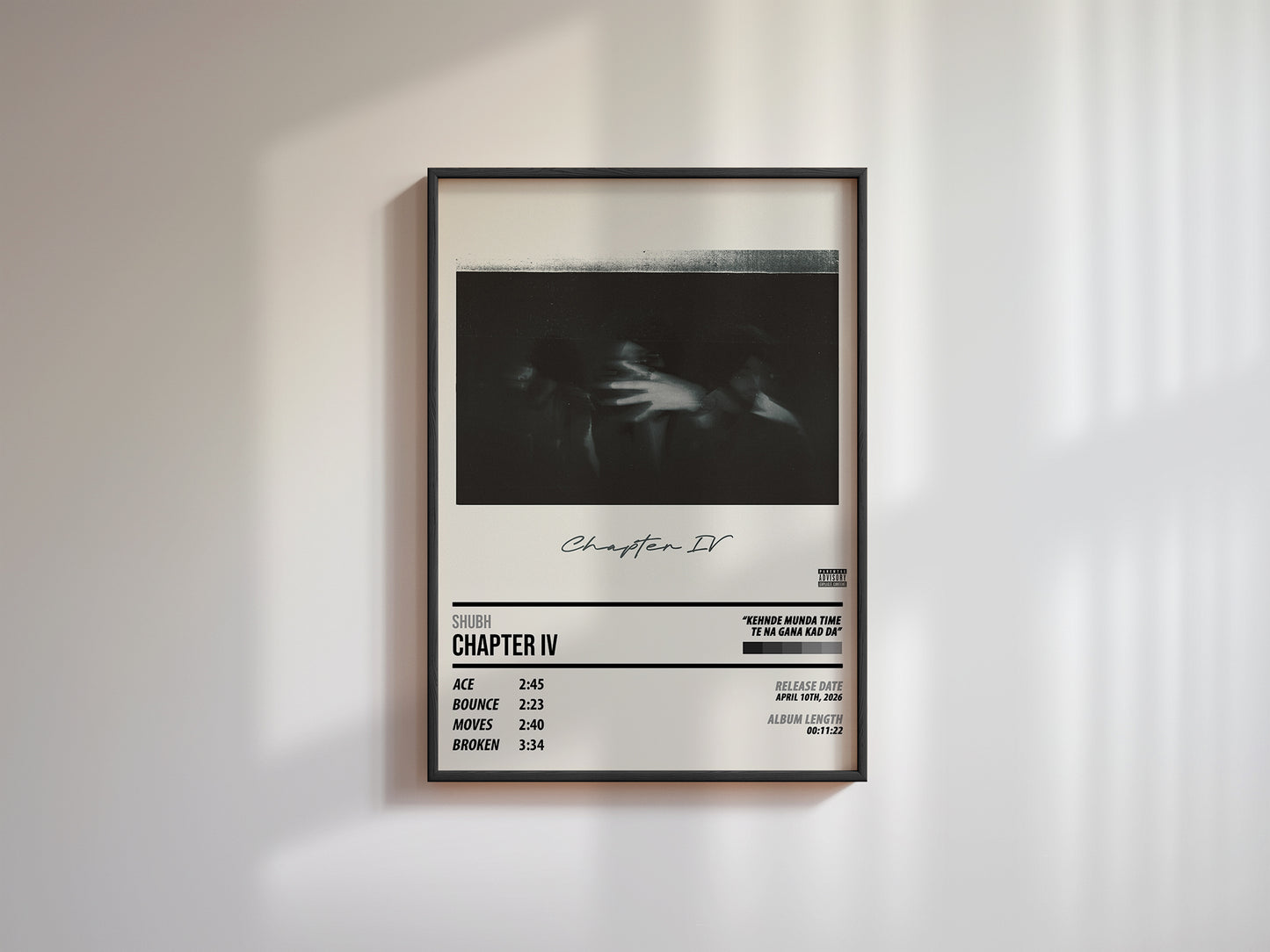 Shubh - Chapter IV | ALBUM POSTER